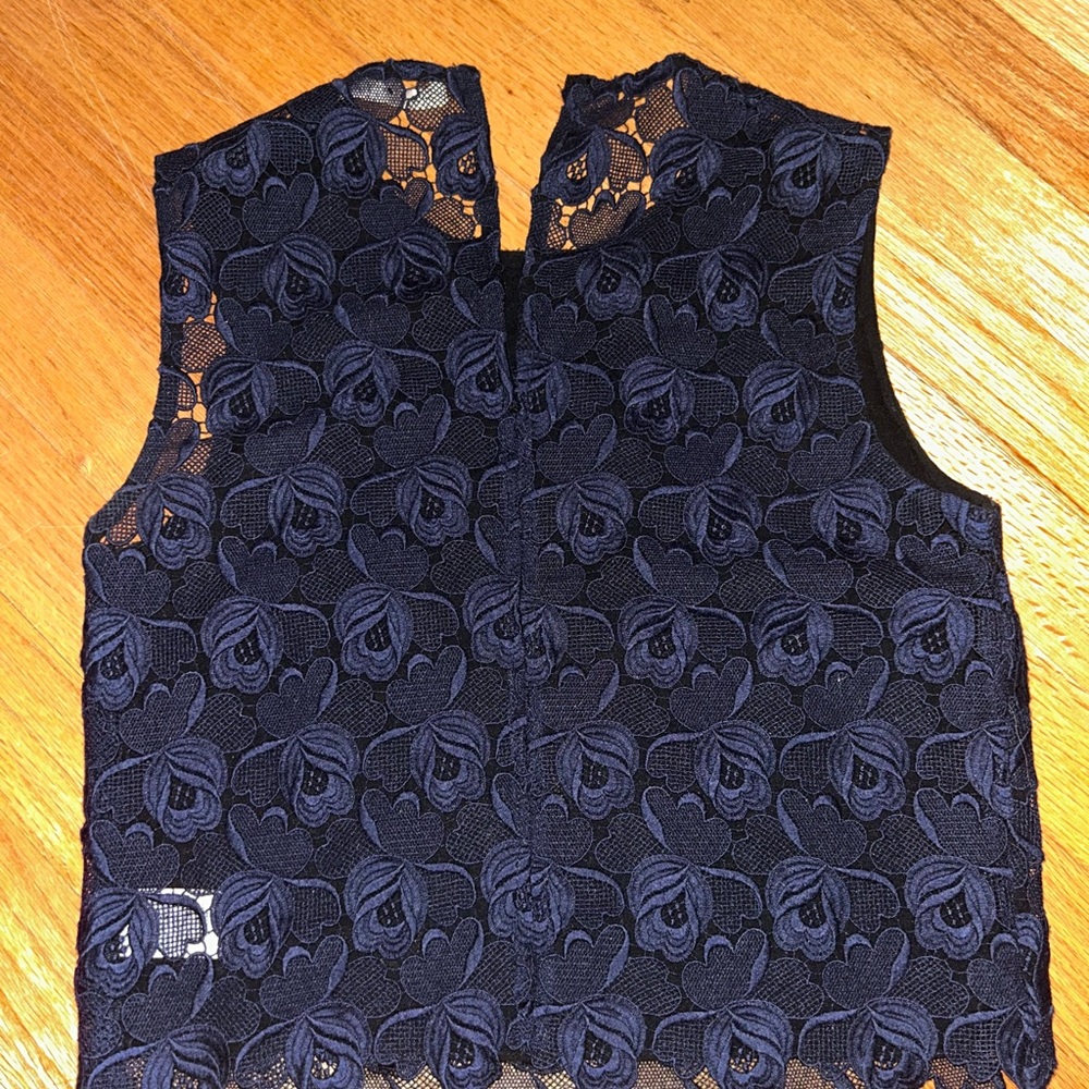ALC Navy Lace Top